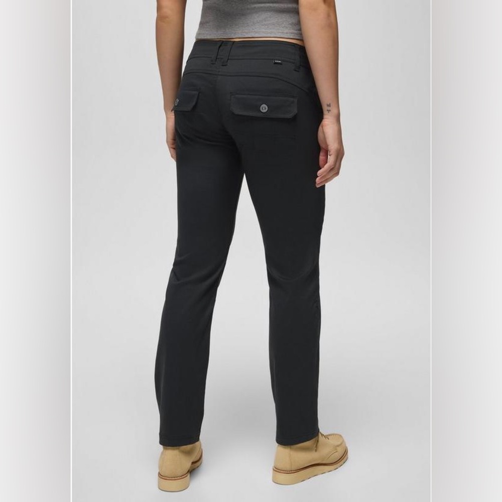 Prana Zion Halle Pant Straight Leg Tall Inseam, Black, Size 4 Long (28 x 34) - Picture 3 of 12